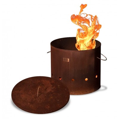 Round Robust Barrel Brazier Durable and Larger Fire Pit