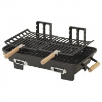 Portable Antique Cast Iron Charcoal Grill