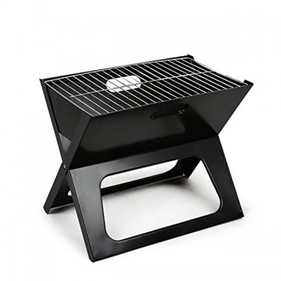 Portable Folding Coal Barbecue X-grill Notebook BBQ Grill for Outdoor