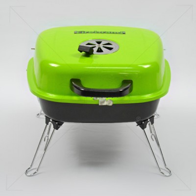 Portable Camp Charcoal BBQ Grill with Folding Stand