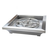 New Design 304 Stainless Steel Gas Metal Fire Pit Bowl For Outdoor