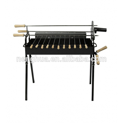 Rotating Rotisserie Charcoal BBQ Grill