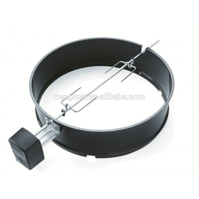 Charcoal BBQ Kettle Motor Rotisserie Spit Ring for Chicken