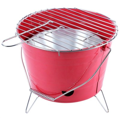 Round Kettle Barbecue Grill  Small Portable Charcoal Barbecue Grill