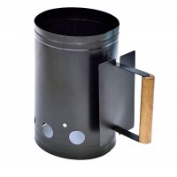 Non-stick BBQ Charcoal Chimney Starter With Wooden Handle