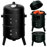 High Quality 3 in 1 Bullet BBQ Barrel Vertical Barbecue gril Wood Charcoal Smoker Grills